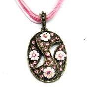 NASZYJNIK / WISIOR NA SZNURECZKACH Z OZDOBNĄ ZAWIESZKĄ                                                    (WISZ SAH) - 3