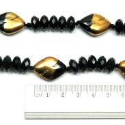 KORALE DŁUGIE NIEROZPINANE CZARNE                                                                        (KRD-2 SAHL) - 3