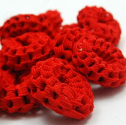 GUMKI DO WŁOSÓW OPONKI CZERWONE 12 SZTUK (GUOP-7 SAH) - 2