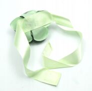 CHOKER NA TASIEMCE Z ZIELONYM KWIATEM                                                                                   0611-750 - 2
