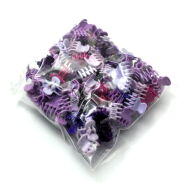 SZCZĘKI / KRABIKI MAŁE MIX FIOLETOWY 50 SZTUK                                                        (0146-519 SAH) - 2
