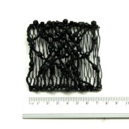 SPINKA DO WŁOSÓW MAGIC COMB CZARNA 7,5 CM – ELASTYCZNY GRZEBIEŃ Z KORALIKAMI 0028-596 - 3