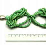 KORALE DREWNIANE / WISIOR W KOLORZE ZIELONYM                                                                 0676-523 - 2