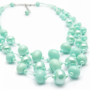 NASZYJNIK / WISIOREK Z TURKUSOWYMI KORALIKAMI (N-0602/5/3R A-3 SAM C) - 4