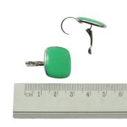 KOLCZYKI WISZĄCE EMALIOWANE ZIELONE                                          (9361-4 SAM) - 2