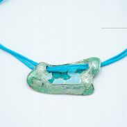 NASZYJNIK / WISIOR NA RZEMYKU Z ODDOBNĄ ZAWIESZKĄ                                                    (0612-1046 SAHG) - 2