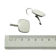 KOLCZYKI WISZĄCE EMALIOWANE BIAŁE                                                          (9361-1 SAM) - 2