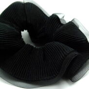 GUMKI DO WŁOSÓW DUŻE OZDOBNE CZARNE (3 SZTUKI)                         0028-540 - 2