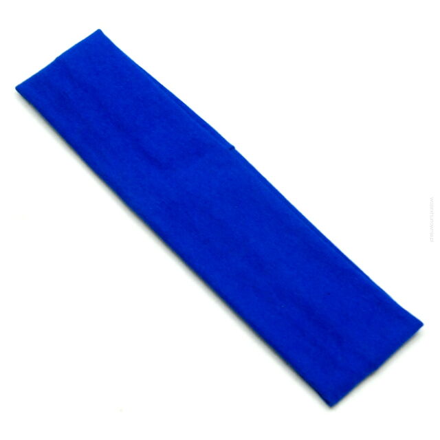 OPASKA NA GŁOWĘ ELASTYCZNA MODRY WĄSKA 5.5 CM                            (0171-12)
