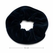 GUMKA DO WŁOSÓW SCRUNCHIE WELUR GRANATOWA  (0103-CG SAH) - 3