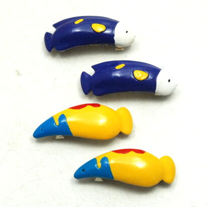 KLAMRY / SPINKI DO WŁOSÓW DZIECIĘCE RYBKI (4 SZTUKI) 0209-543