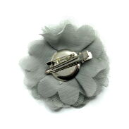 BROSZKA/ SPINKA DOM WŁOSÓW KWIAT SZARY  0615-515 - 2