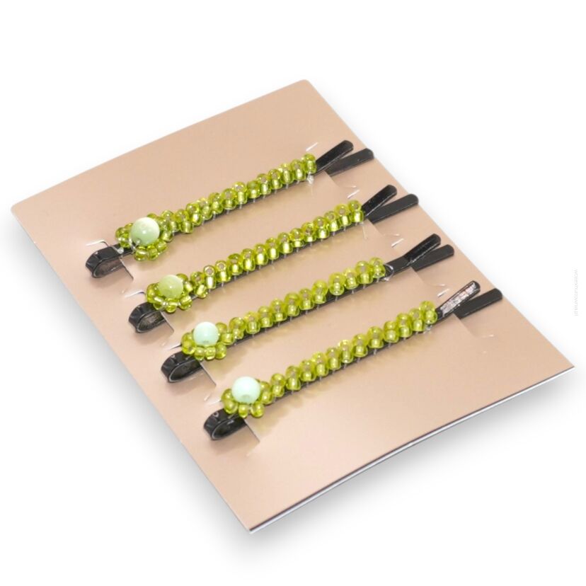 WSUWKI OZDOBNE Z KOLOROWYMI KORALIKAMI – KOMPLET 4 SZTUKI                 (5992-22 SA)