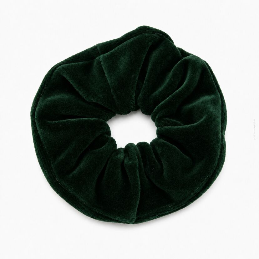 GUMKA DO WŁOSÓW WELUR SCRUNCHIE ZIELONA PRODUKT POLSKI (0103-ZC SAH)
