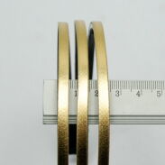 OPASKI DO WŁOSÓW POTRÓJNE W ZŁOTYM KOLORZE 6 SZTUK (2624 SAM) - 3