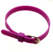 BRANSOLETKA SILIKONOWA  FIOLETOWA Z LITERKAMI                                                                     (7484 SAH) - 2