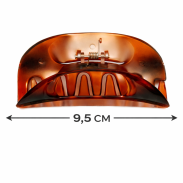 SZCZĘKI / KLAMRY DO WŁOSÓW BRĄZOWE 3 SZTUKI                                         (0340-4 SAM) - 3