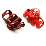 SZCZĘKI DO WŁOSÓW ŚREDNIE CZERWONE (12 SZT) 0129-11 - 2