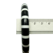 BRANSOLETKI PLASTIKOWE CZARNO- BIAŁE 2 SZTUKI                                                                    (5666 SAM) - 4