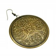 KOLCZYKI WISZĄCE METALOWE OKRĄGŁE                            (0611-642 SA) - 4