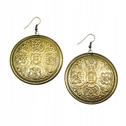 KOLCZYKI WISZĄCE METALOWE OKRĄGŁE                            (0611-642 SA)