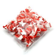 SZCZĘKI / KRABIKI MAŁE BIAŁO-CZERWONE 50 SZTUK                                                        (0146-515 SAM 3) - 2