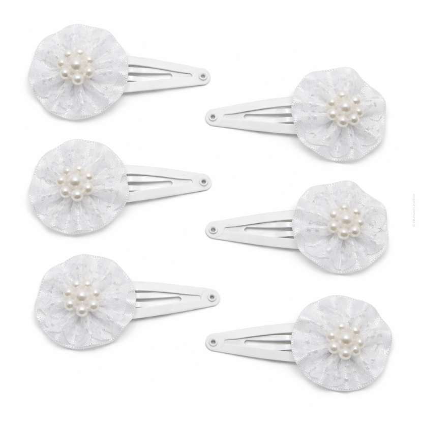 SPINKI / PYKI DO WŁOSÓW KOMUNIJNE 6 SZTUK (0185-1 p SAH)