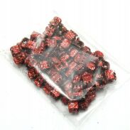 KRABIKI MINI DO WŁOSÓW BROKATOWE CZERWONE (50 SZTUK)                                                    0245-71 - 3