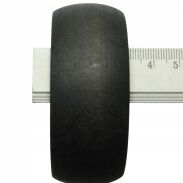 BRANSOLETKA DREWNIANA CZARNA NIELAKIEROWANA                                                                   (2004-2 SAM) - 3