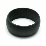 BRANSOLETKA DREWNIANA CZARNA NIELAKIEROWANA                                                                   (2004-2 SAM) - 2