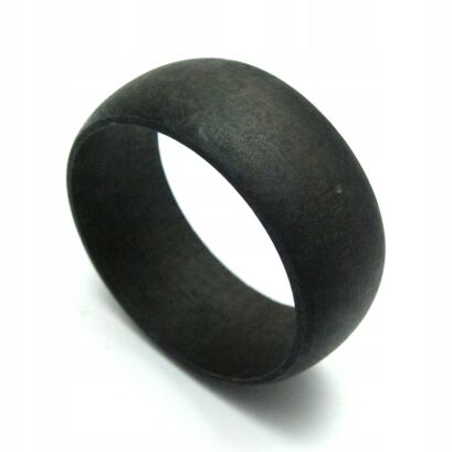 BRANSOLETKA DREWNIANA CZARNA NIELAKIEROWANA                                                                   (2004-2 SAM)