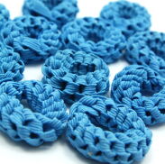 GUMKI DO WŁOSÓW OPONKI NIEBIESKIE 30 SZTUK (0653 SA) - 2