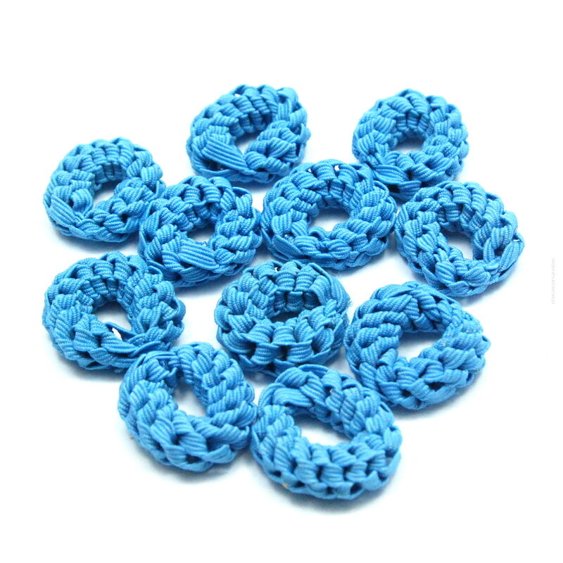 GUMKI DO WŁOSÓW OPONKI NIEBIESKIE 30 SZTUK (0653 SA)