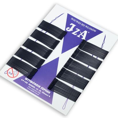 WSUWKI DO WŁOSÓW PROSTE CZARNE 5 CM 2 KULKI 100 SZTUK                                  (105/100)