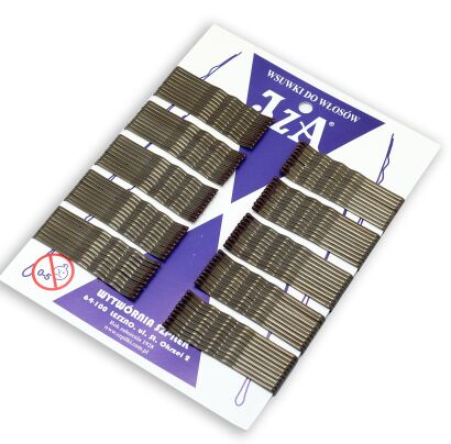 WSUWKA KARBOWANA BRĄZOWA 6 CM 2 KULKI 100 SZTUK  (316/100)