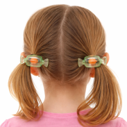 GUMKI DO WŁOSÓW DZIECIĘCE ZIELONE CUKIERKI 4 SZTUKI (0194-39 SAMH) - 2