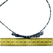 OPASKI DO WŁOSÓW METALOWE Z KOKARDKAMI W KRATKĘ 12 SZTUK (0294-80 SA) - 4