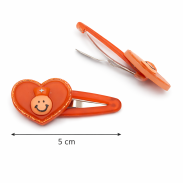 PYKI / SPINKI DO WŁOSÓW DZIECIĘCE SERDUSZKA 4 SZTUKI (0196-12 SAH) - 3