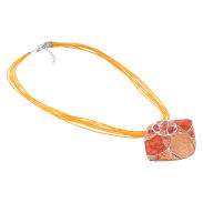 WISIOREK / NASZYJNIK Z KOLOROWĄ ZAWIESZKĄ                                                                      (0612-1004) - 2