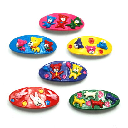 KLAMRY / SPINKI DZIECIĘCE KOLOROWE 6    (0209-519)