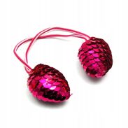 GUMKI DO WŁOSÓW DZIECIĘCE Z W KSZTAŁCIE SZYSZEK 12 SZTUK (0729 SA) - 3