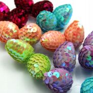 GUMKI DO WŁOSÓW DZIECIĘCE Z W KSZTAŁCIE SZYSZEK 12 SZTUK (0729 SA) - 2