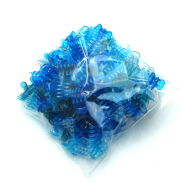 SZCZĘKI / KRABIKI MAŁE TRANSPARENTNE MIX NIEBIESKI 50 SZTUK                                                       (0146-516 SAH) - 2