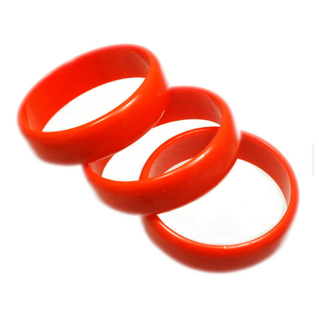 BRANSOLETKI  PLASTIKOWE POMARAŃCZOWE 3 SZTUKI                                                                   (0605-12 SA)