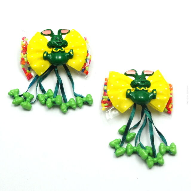 KLAMRY / SPINKI DO WŁOSÓW DZIECIĘCE Z KOKARDKĄ (2 SZTUKI) 0209-547