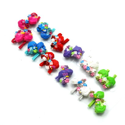 GUMKI DO WŁOSÓW DZIECIĘCE KURKI 12 SZTUK (0422 S)