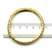 BRANSOLETKA DWURZĘDOWA Z CYRKONIAMI                                  (BROZ-12 SAH) - 3