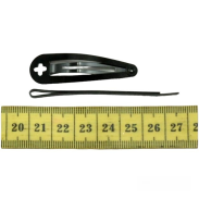 ZESTAW SPINKI PYKI I WSUWKI DO WŁOSÓW CZARNE -  8 SZTUK (0744 S) - 2