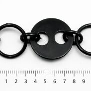 NASZYJNIK / WISIOR CZARNY KÓŁKA EDGE ROCK STYLE 0611-205 - 3