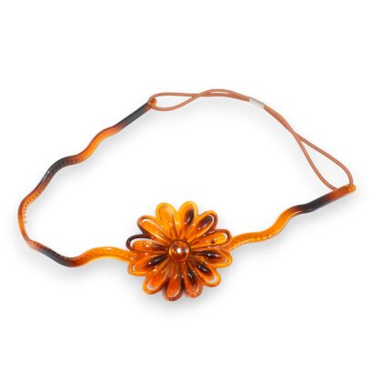 OPASKI DO WŁOSÓW ELASTYCZNE Z KWIATEM 3 SZTUKI               (6331-3 SAH)